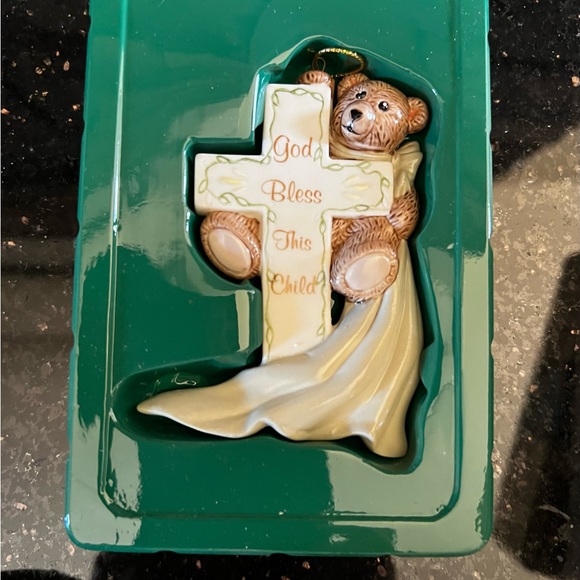 New Porcelain Ornament Angel Bear🧸 God Bless This Child
By Kurt S. Adler - Picture 3 of 6